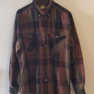 Plaid Button-Up Shirt